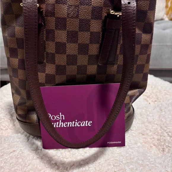 Louis Vuitton Damier Ebene Marais Bucket Bag PM - Picture 4 of 8